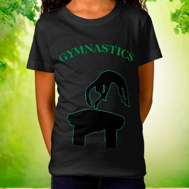 GymnastikVault mit Namen Girls T - Shirt (Von Creator hochgeladen)