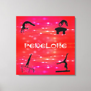 Gymnastikveranstaltungen Gestaltete Leinwand Druck