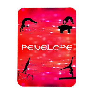 Gymnastikveranstaltungen Personalisiert Girls Magnet