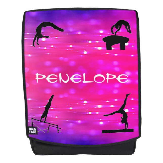 Gymnastikveranstaltungen Personalisierter Backpack Rucksack (Vorderseite)