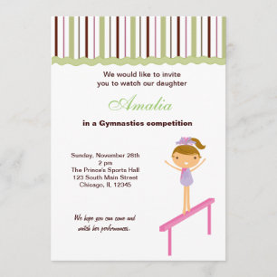 Gymnastikwettbewerb Einladung