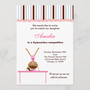 Gymnastikwettbewerb Einladung