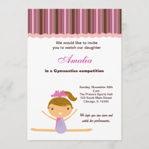 Gymnastikwettbewerb Einladung