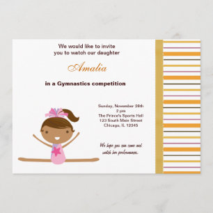 Gymnastikwettbewerb Einladung