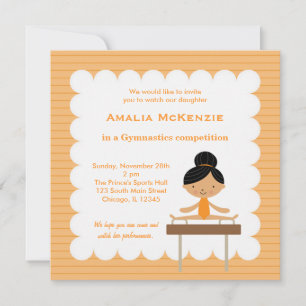 Gymnastikwettbewerb Einladung