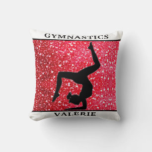 Gymnastikwürfelkissen mit Gymnastiknamen Kissen