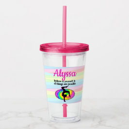 GYMNASTIKZIELE UND TRÄUME ACRYLTRINKBECHER