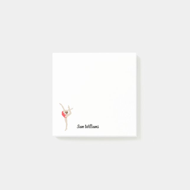 Gymnastin Post-it Klebezettel (Vorderseite)