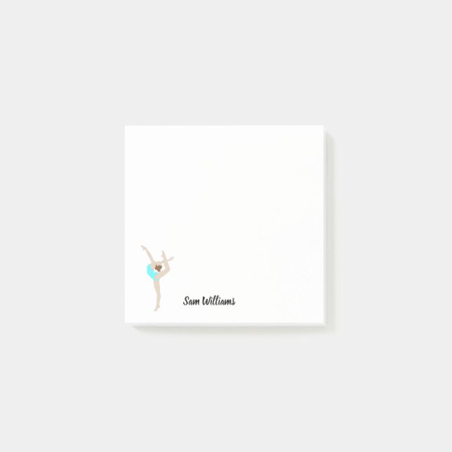 Gymnastin Post-it Klebezettel (Vorderseite)