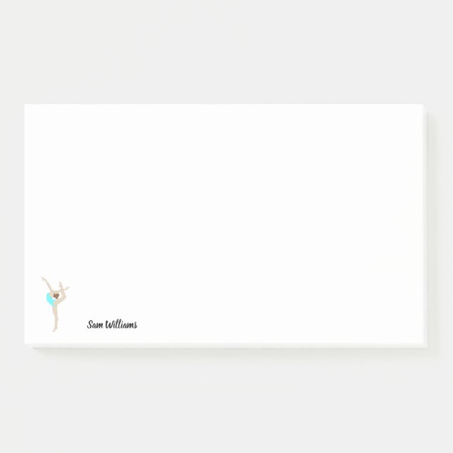 Gymnastin Post-it Klebezettel (Vorderseite)