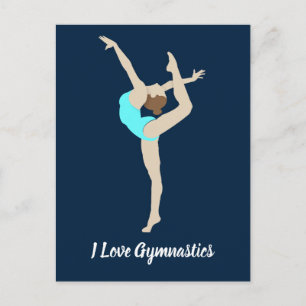 Gymnastin Postkarte