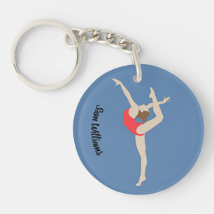 Gymnastin Schlüsselanhänger