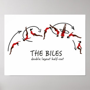 Gymnastische Bewegung - die Bills Poster