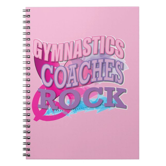 Gymnastisches Trainer-Geschenk-Notizbuch Notizblock (Vorderseite)