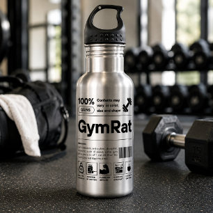 GymRat Lustiger Barcode Definition Sport Fitness G Edelstahlflasche