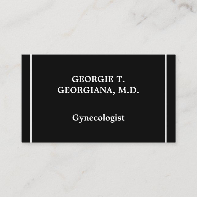 Gynäkologe Business Card Visitenkarte (Vorderseite)