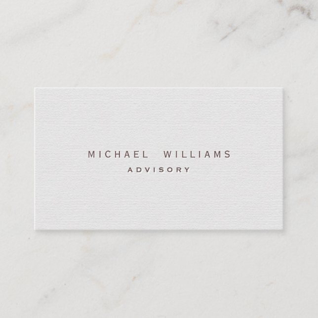 Gynäkologe - eleganter weißer Professioneller Visitenkarte (Vorderseite)