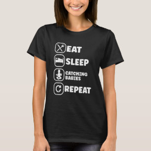 Gynäkologe fängt Babys T-Shirt