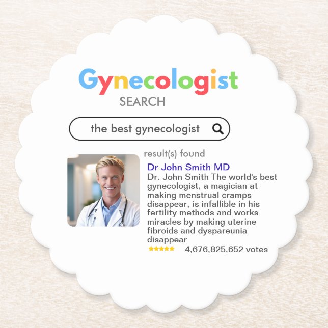 GYNECOLOGIST obstetrician doctor GOOGLE search Untersetzer (Vorderseite)