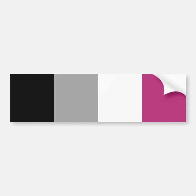 Gynephilia Pride Flag Autoaufkleber (Vorne)