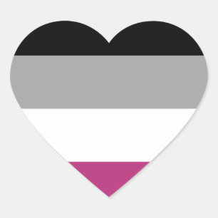 Gynephilia Pride Flag Herz-Aufkleber