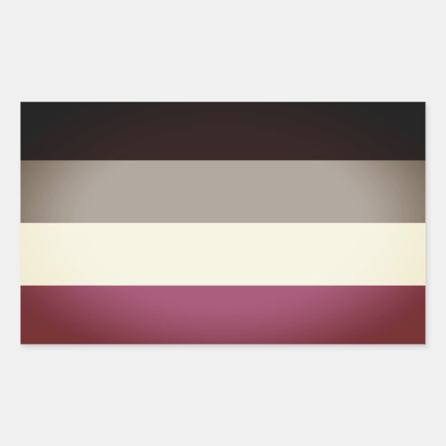 Gynephilia Pride Flag Rechteckiger Aufkleber (Vorderseite)