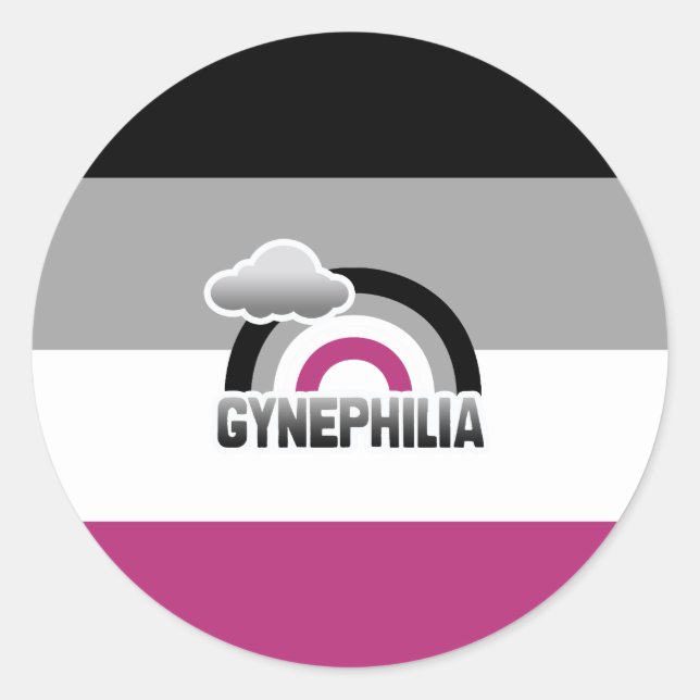 GYNEPHILIA RAINBOW AUFKLEBER (Vorderseite)