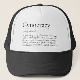 Gynocracy Definitions-lustiger Feminist Truckerkappe