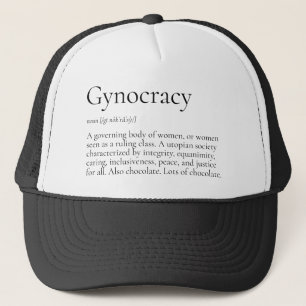 Gynocracy Definitions-lustiger Feminist Truckerkappe