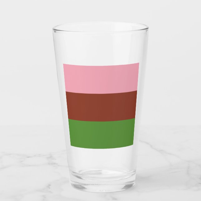 Gynosexual Pride Flag Glas (Vorderseite)