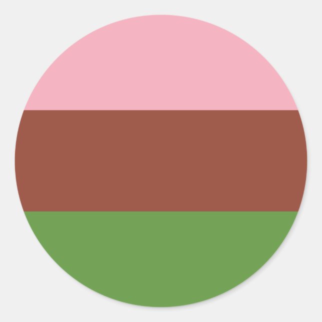 Gynosexual Pride Flag Runder Aufkleber (Vorderseite)