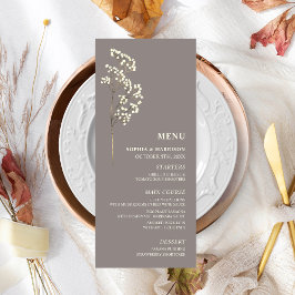 Gypsophila Amethyst Gipskraut Wedding Menu Menükarte