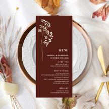 Gypsophila Dark Red Gipskraut Wedding Menu