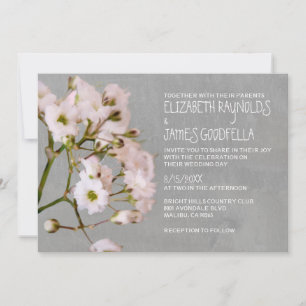 Gypsophilia Hochzeit Einladung