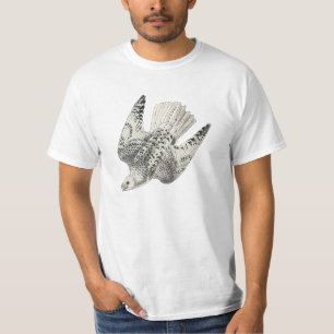 Gyrfalcon Falcon Diving Vintag Art T - Shirt