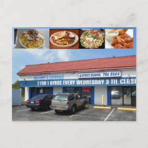Gyro King Palm Harbour Florida Postkarte