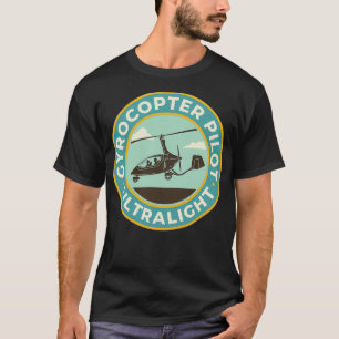 Gyrocopter Pilot Abzeichen Ultralight T-Shirt