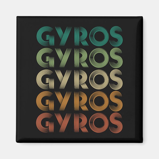 Gyros Griechenland Griechenland Foot Malaka Magnet (Vorne)