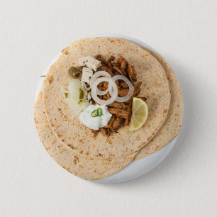 Gyros pita mit Tzatziki coleslaw olives und feta Button