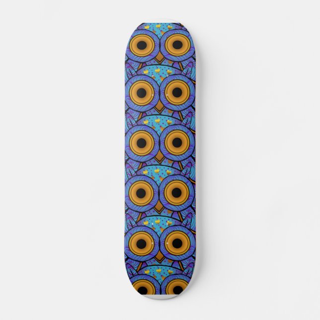 H00t Eule alles Augen-Skateboard Skateboard (Vorderseite)