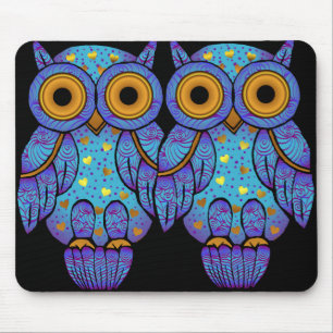 H00t Eulen-Mitternachtsverrücktheit Mousepad