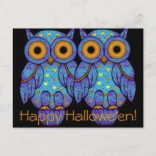 H00t Halloween Postkarte
