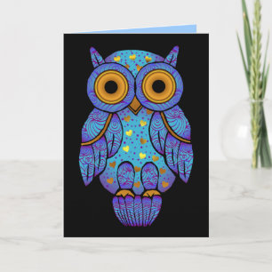H00t Owl Midnight Madness Blank Card Karte