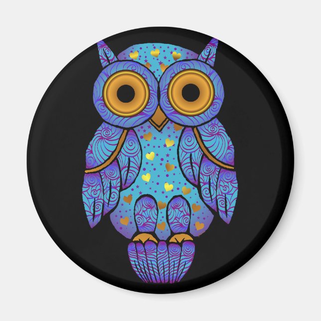 H00t Owl Midnight Madness Magnet (Vorne)
