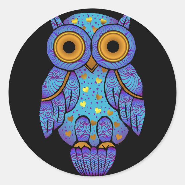H00t Owl Midnight Madness Sticker (Vorderseite)