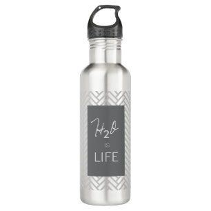 H20 ist LIFE... Aluminium 24oz Sportflasche Trinkflasche
