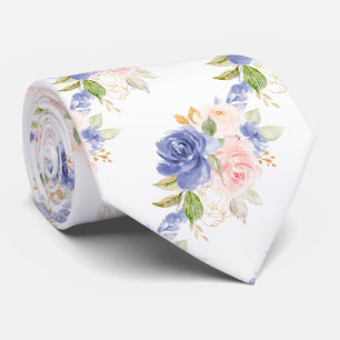 H2 Blumen Mittelmeerblau Rosé Rosen   Krawatte