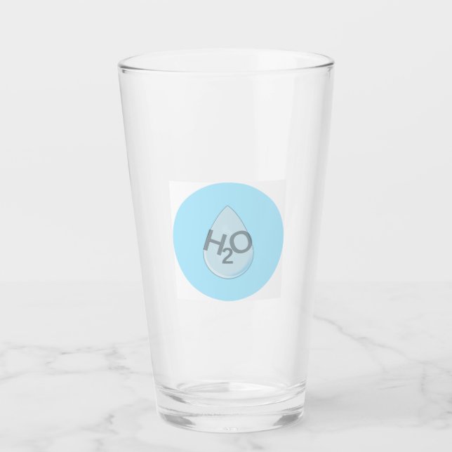 H2O Drop Glas (Vorderseite)