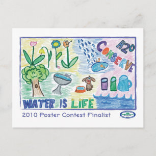 H2O Konservierung Postkarte