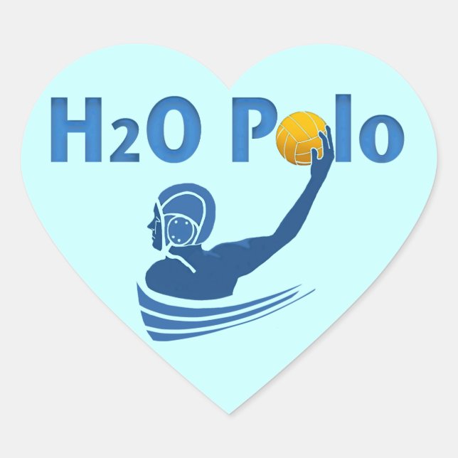 H2O Polo Heart Sticker (Vorderseite)